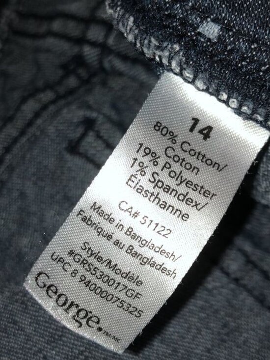 George Navy Polka Dot Stretch Leggings - Picture 6 of 6